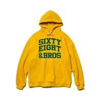 68&BROTHERS / Hooded Sweat "90's COLLEGE" [No.7634]