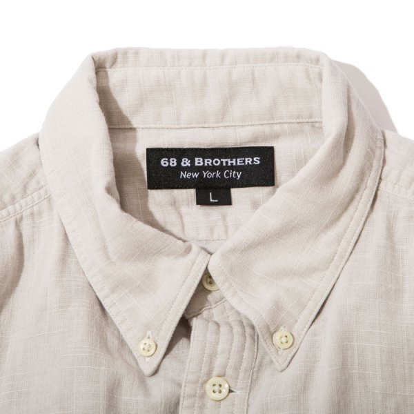 画像2: 68&BROTHERS / L/S Gauze Popover Shirts [No. 5034] (2)
