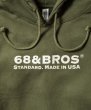 画像7: 68&BROTHERS / 10.5oz Hooded Sweat "STANDARD" [No. 7108] (7)