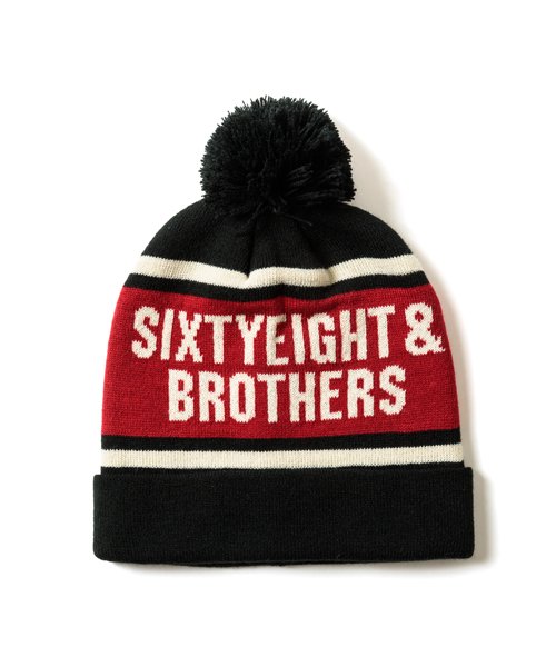 画像1: 68&BROTHERS / Bon Bon Knit Cap "SIXTYEIGHT" [No. 7105] (1)