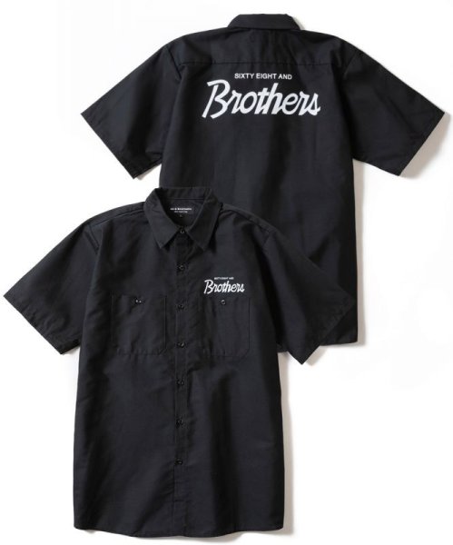 画像1: 68&BROTHERS /  S/S Print Work Shirts “Brothers” [No. 7313] (1)