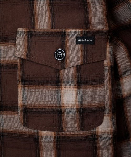 画像6: 68&BROTHERS /  Plaid C.P.O Shirts w/liner [No.7410] (6)