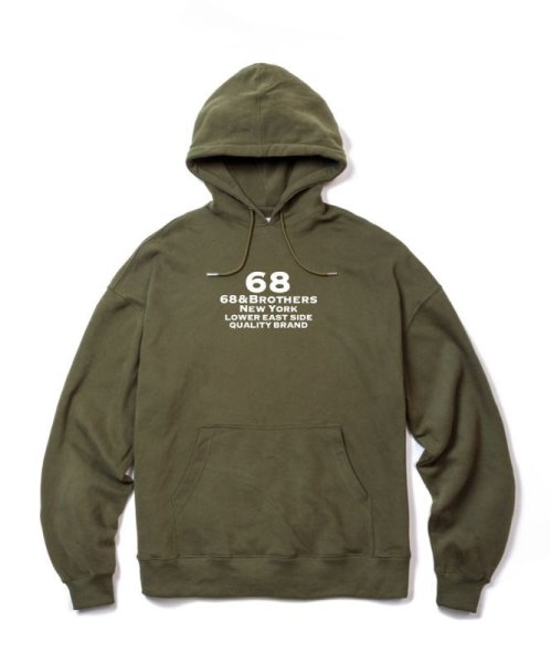 画像3: 68&BROTHERS / L/S Hood Big Silhouette "QB" [No.7522] (3)