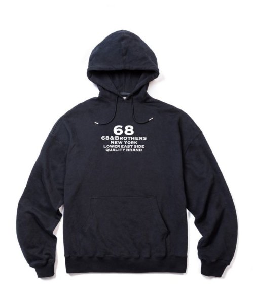 画像2: 68&BROTHERS / L/S Hood Big Silhouette "QB" [No.7522] (2)
