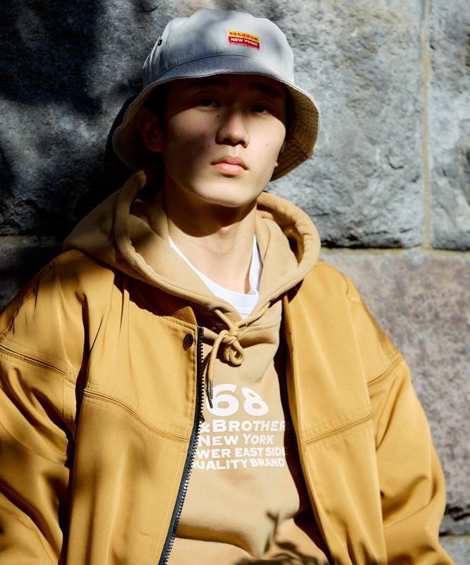 68&BROTHERS / L/S Hood Big Silhouette 